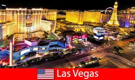 Un paradis du jeu éblouissant à Las Vegas aux États-Unis pour les invités du monde entier