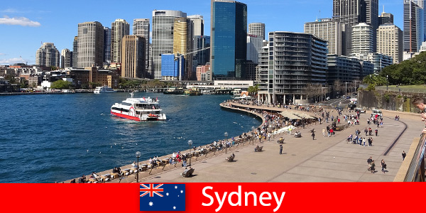 Vues panoramiques sur toute la ville de Sydney en Australie pour les visiteurs du monde entier