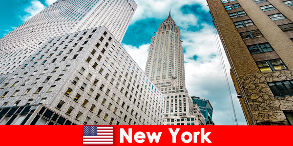 Aller-retour avec des moments privilégiés pour les touristes à New York États-Unis