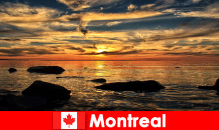 Les touristes découvrent la plage, la mer et beaucoup de nature à Montréal Canada